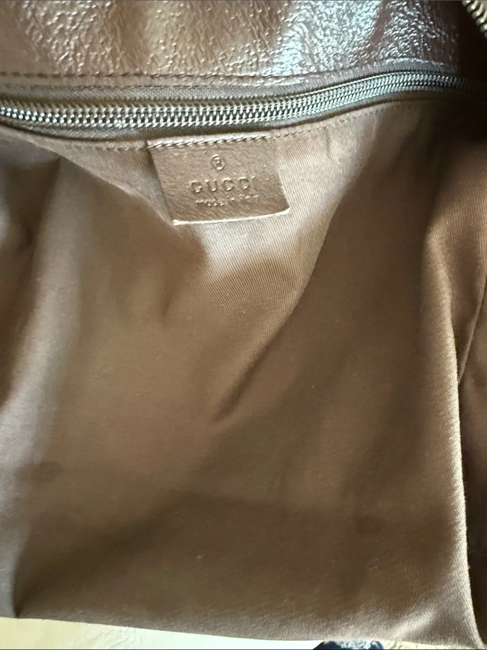 Authentic Gucci Shoulder Bag Gucci Crossbody Canvas with Brown leather Trim